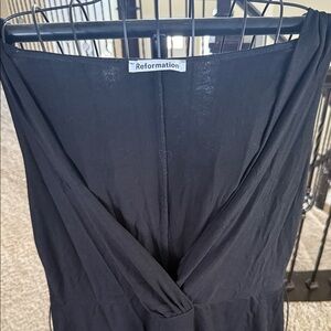 Reformation casual maxi Black Dress 1x nwt